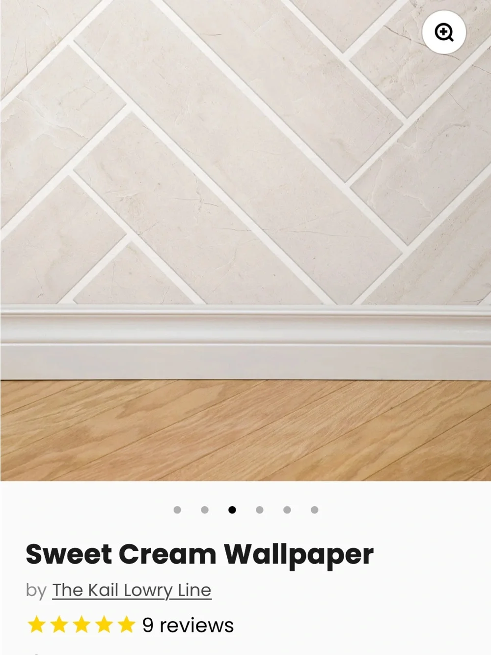 Brand new still in box - Wall Blush “sweet Cream” Peel & Stick Wallpaper.